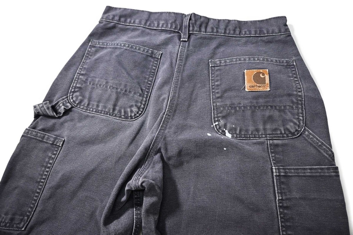 画像4: 00s Used Carhartt Duck Carpenter Pants Petrol Blue made in USA カーハート (4)