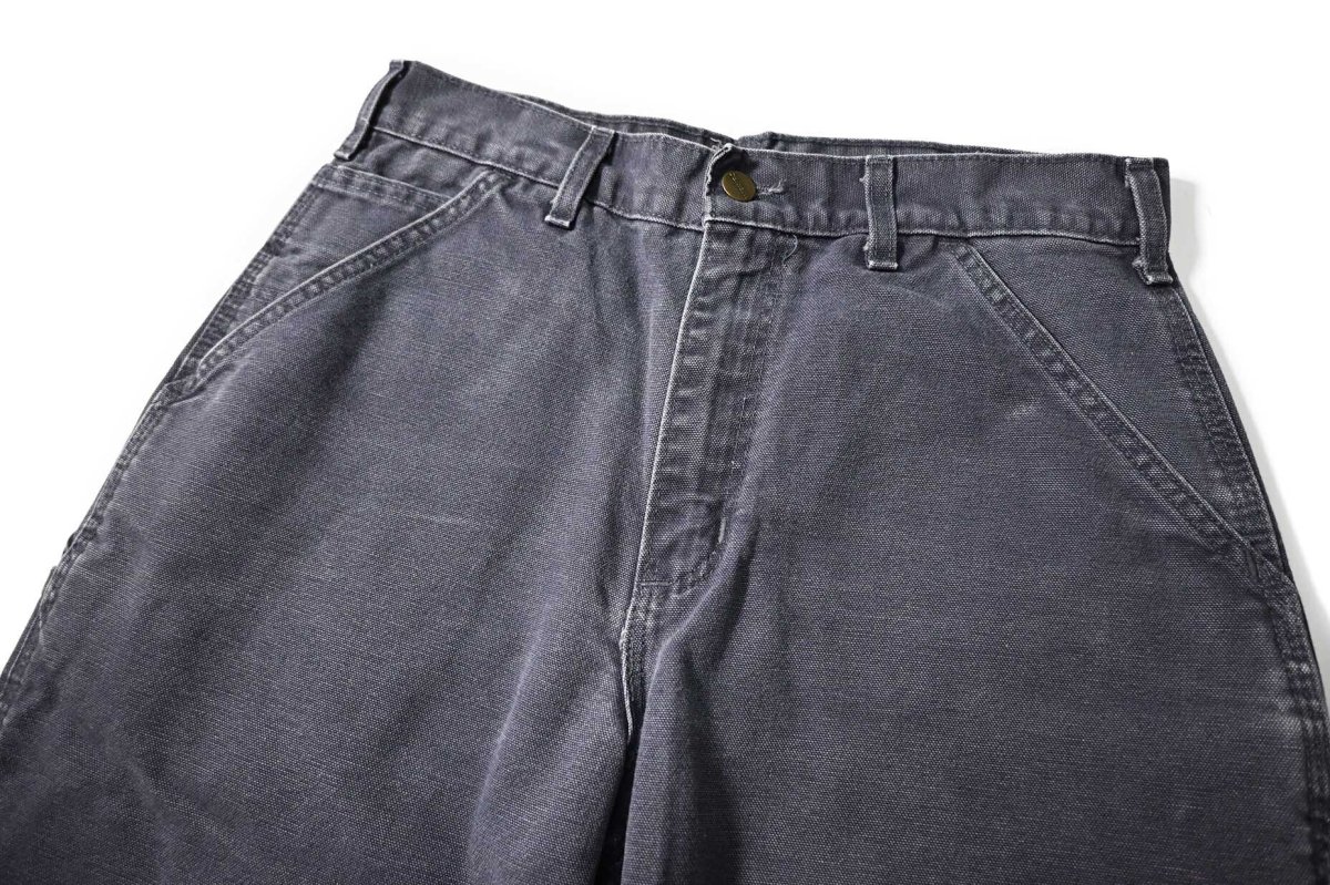 画像2: 00s Used Carhartt Duck Carpenter Pants Petrol Blue made in USA カーハート (2)