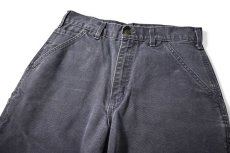 画像2: 00s Used Carhartt Duck Carpenter Pants Petrol Blue made in USA カーハート (2)