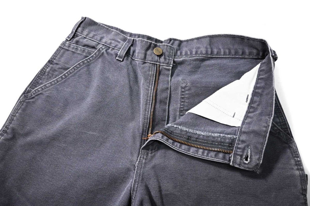 画像5: 00s Used Carhartt Duck Carpenter Pants Petrol Blue made in USA カーハート (5)