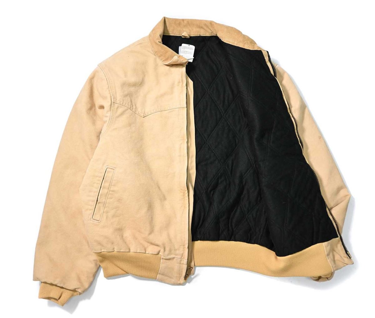 画像5: 03' Used Carhartt Quilted Flannel Lined Santa Fe Jacket Wheat (5)