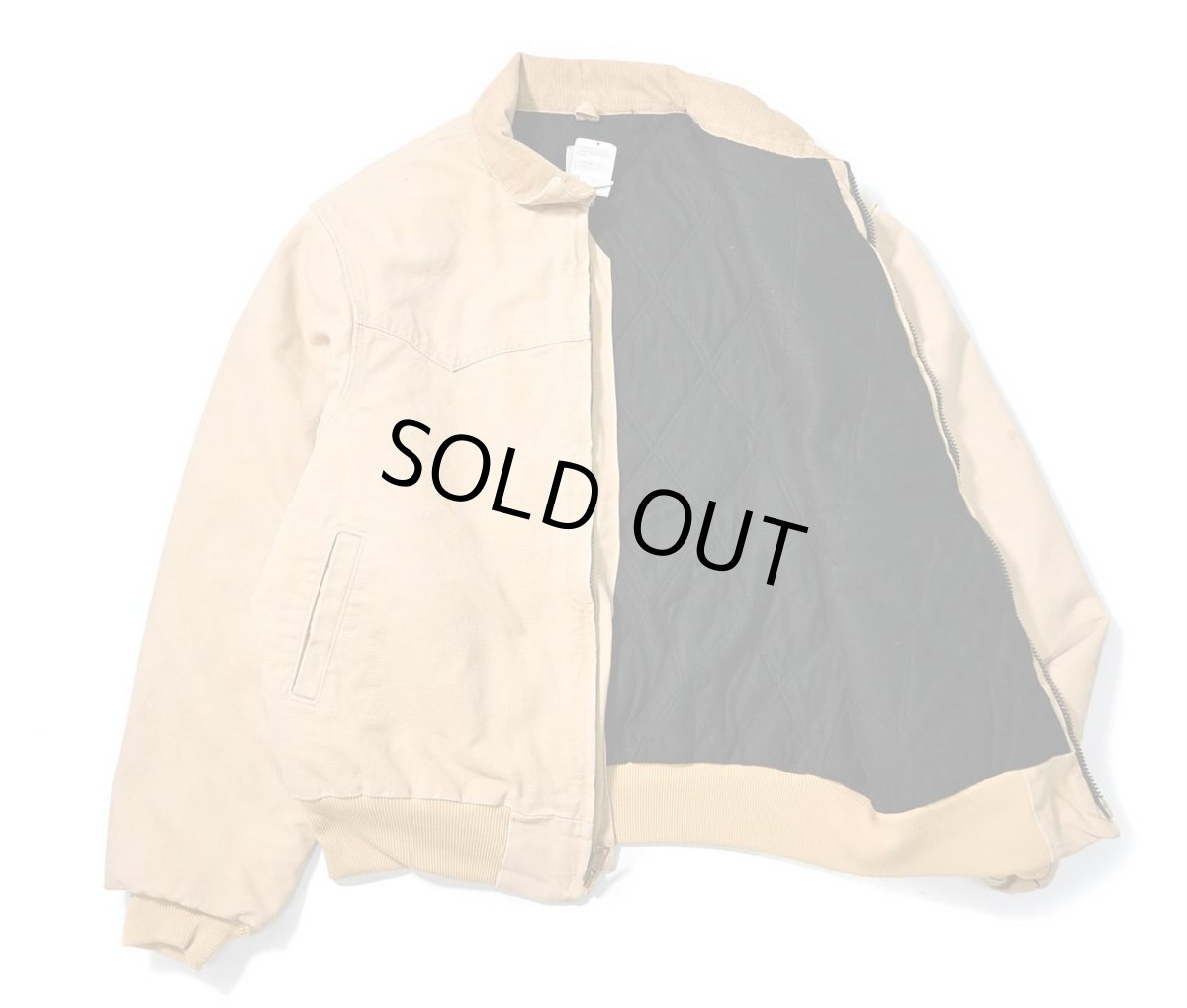 画像5: 03' Used Carhartt Quilted Flannel Lined Santa Fe Jacket Wheat (5)