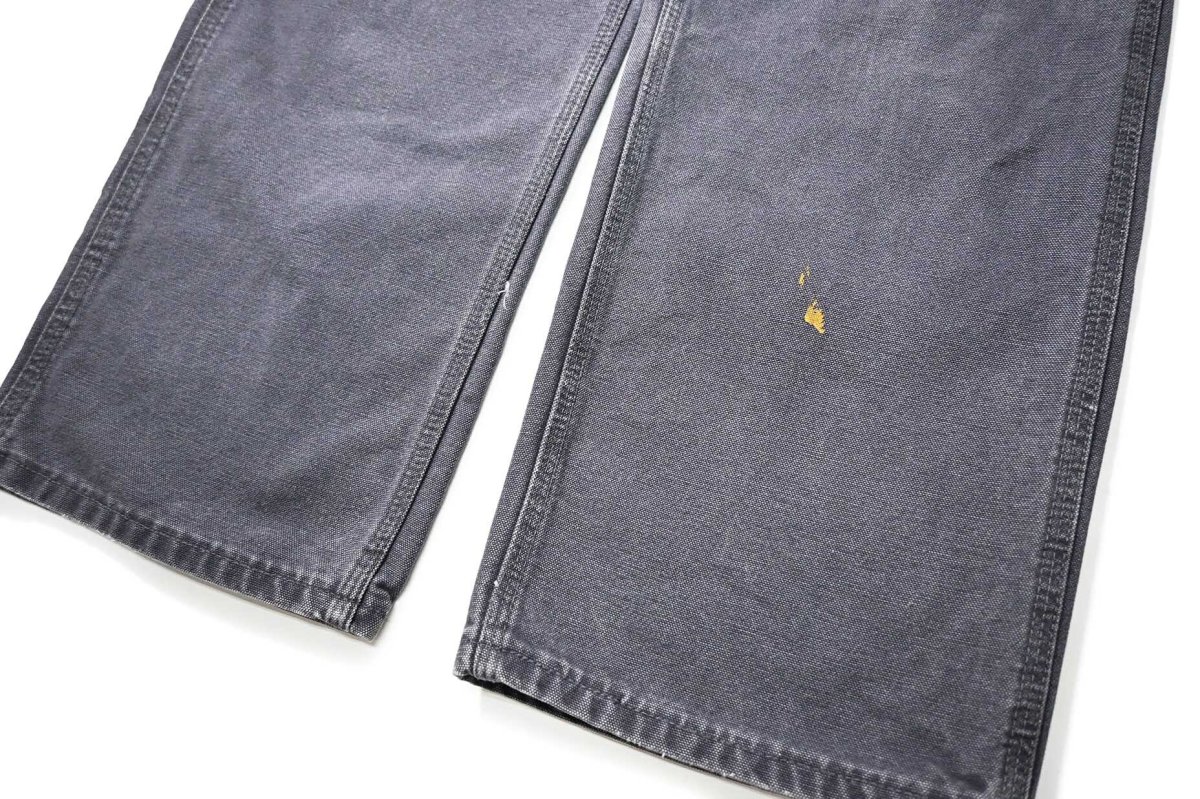 画像3: 00s Used Carhartt Duck Carpenter Pants Petrol Blue made in USA カーハート (3)