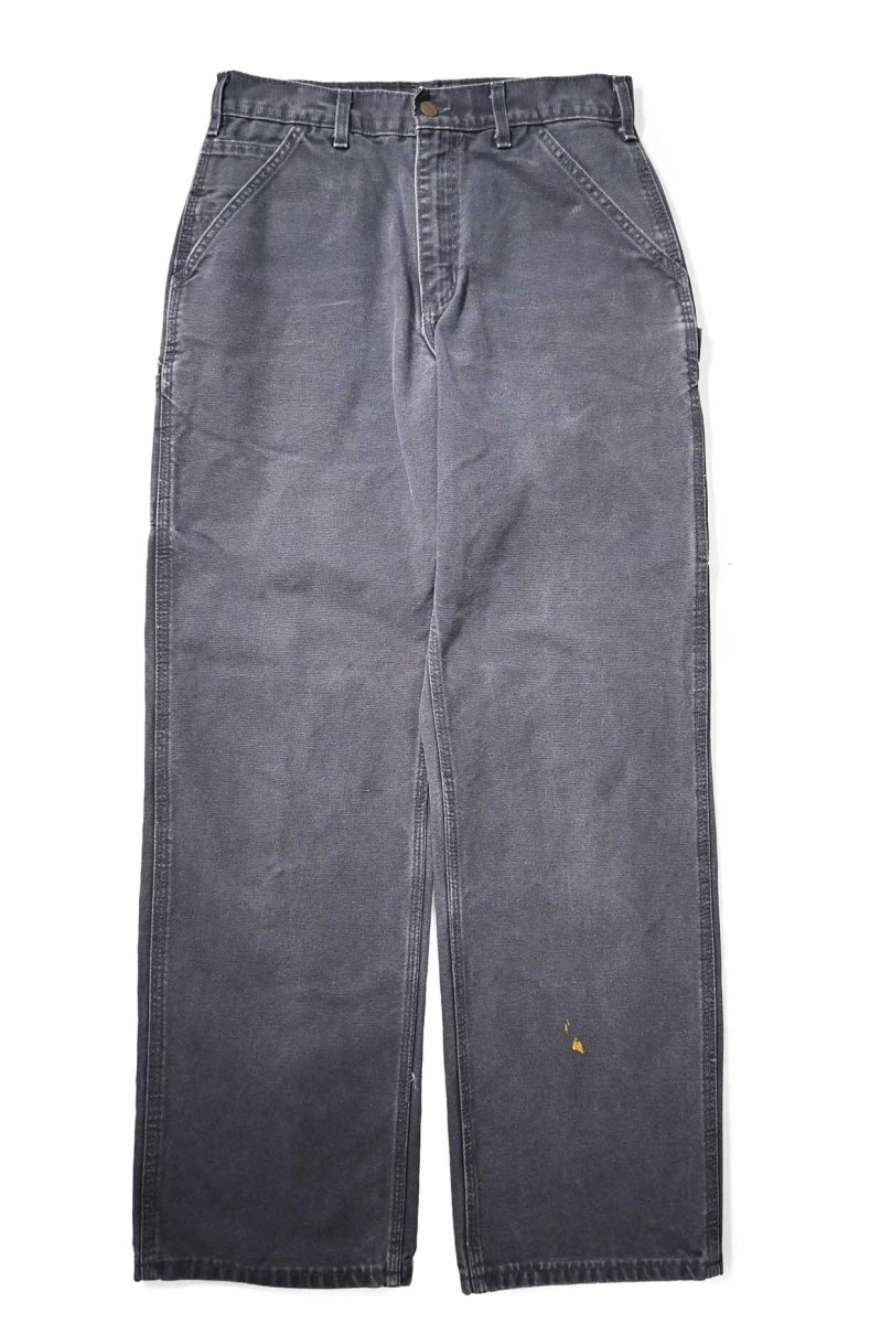 画像1: 00s Used Carhartt Duck Carpenter Pants Petrol Blue made in USA カーハート (1)