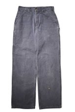 画像1: 00s Used Carhartt Duck Carpenter Pants Petrol Blue made in USA カーハート (1)
