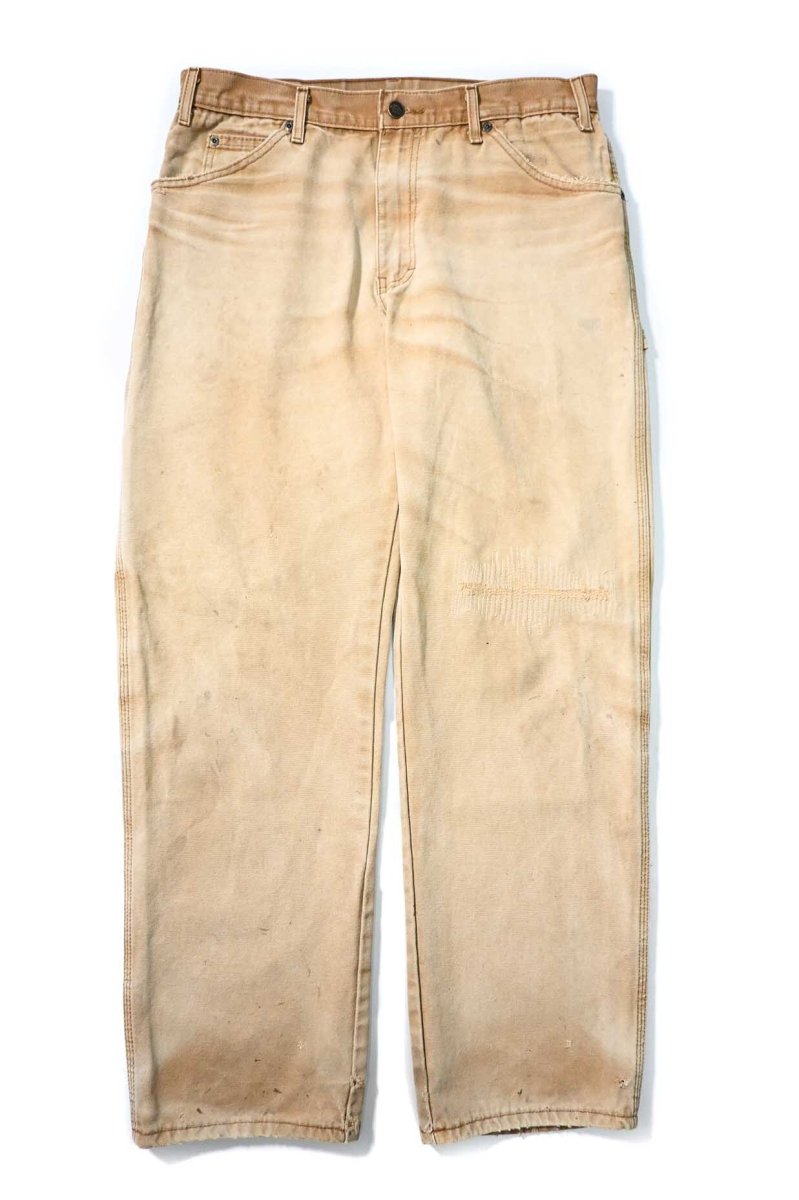 画像1: Used Dickies Duck Carpenter Pants Brown (1)