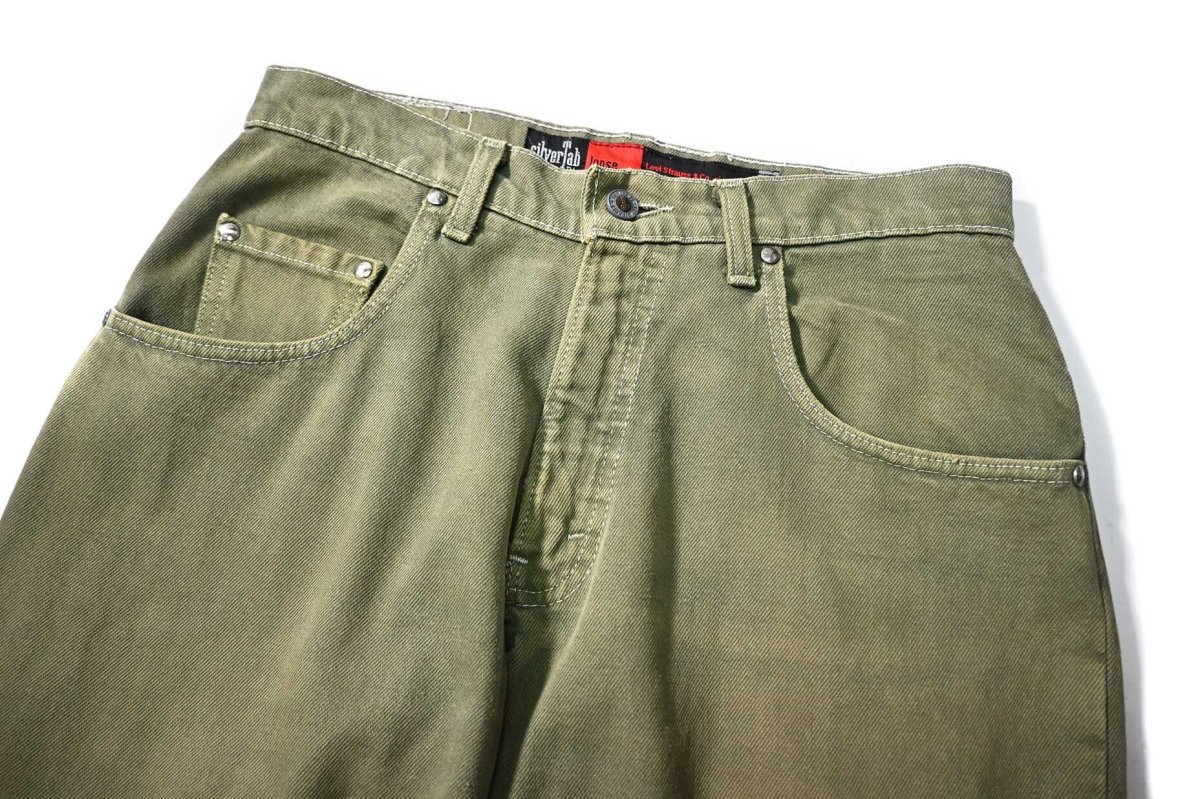 画像2: 92' Used Levi's Silver Tab Loose Denim Pants made in USA リーバイス (2)
