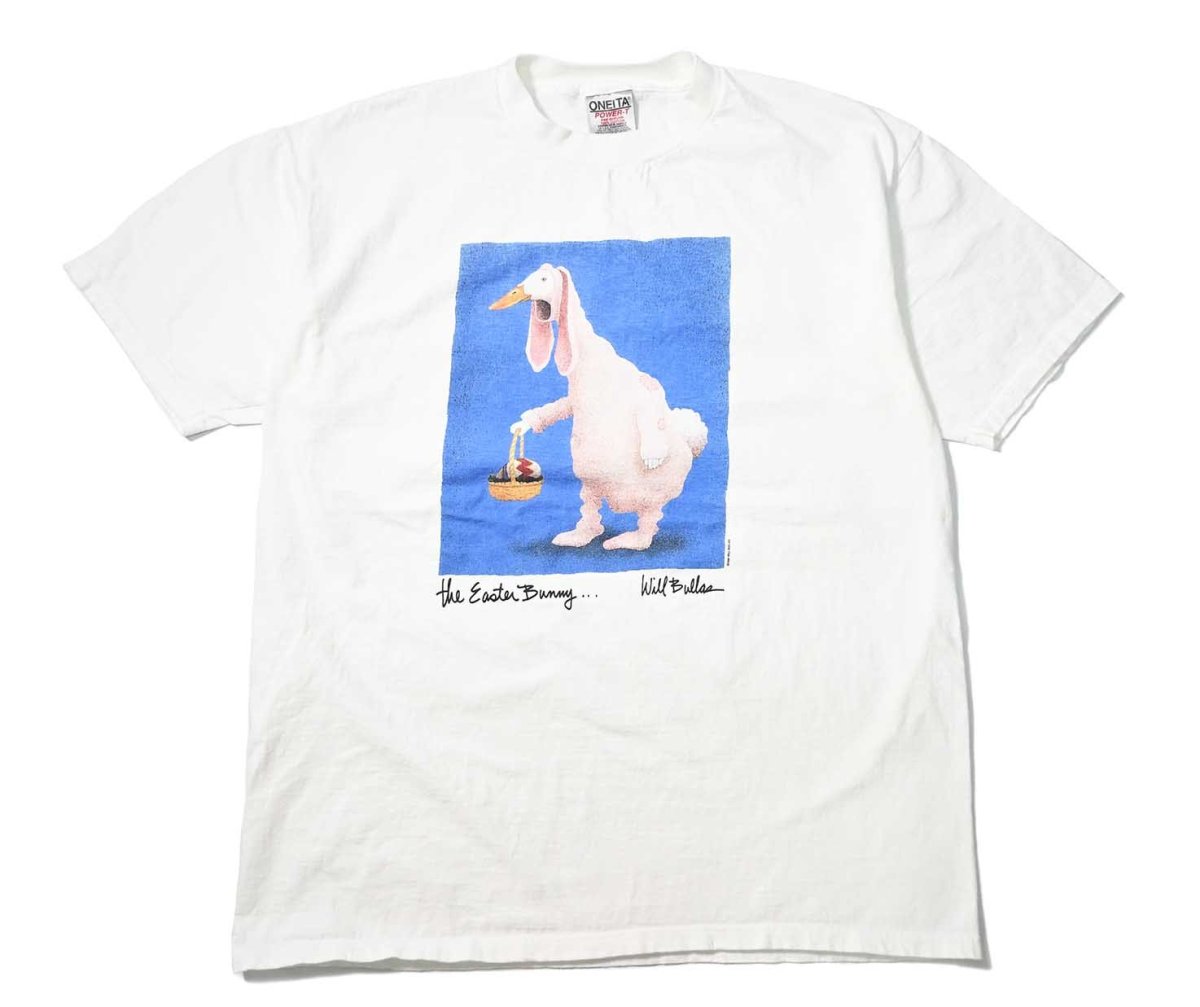 画像1: 90s Used Will Bullas Print Tee (1)