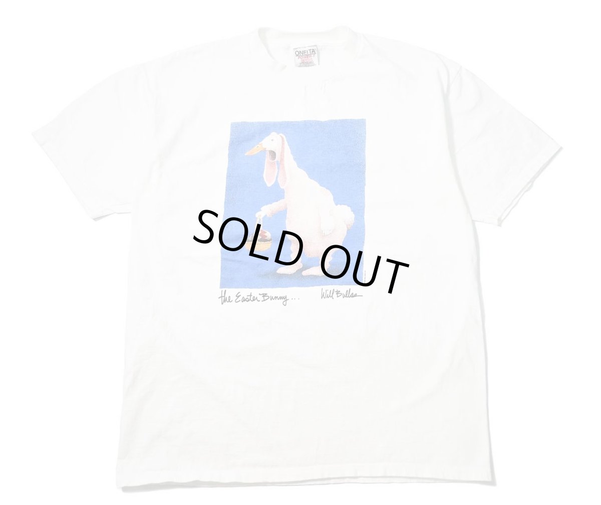 画像1: 90s Used Will Bullas Print Tee (1)