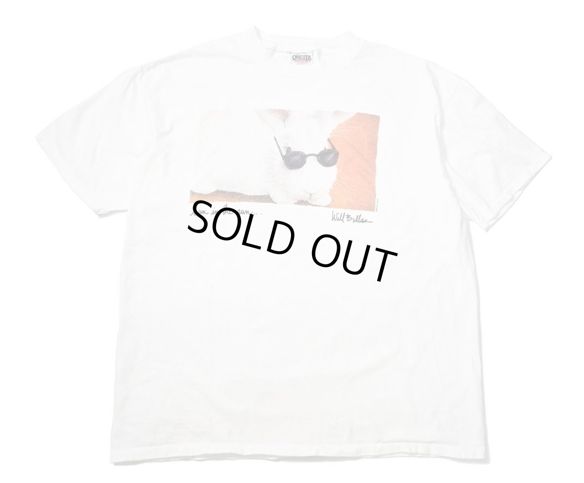 画像1: 90s Used Will Bullas Print Tee (1)