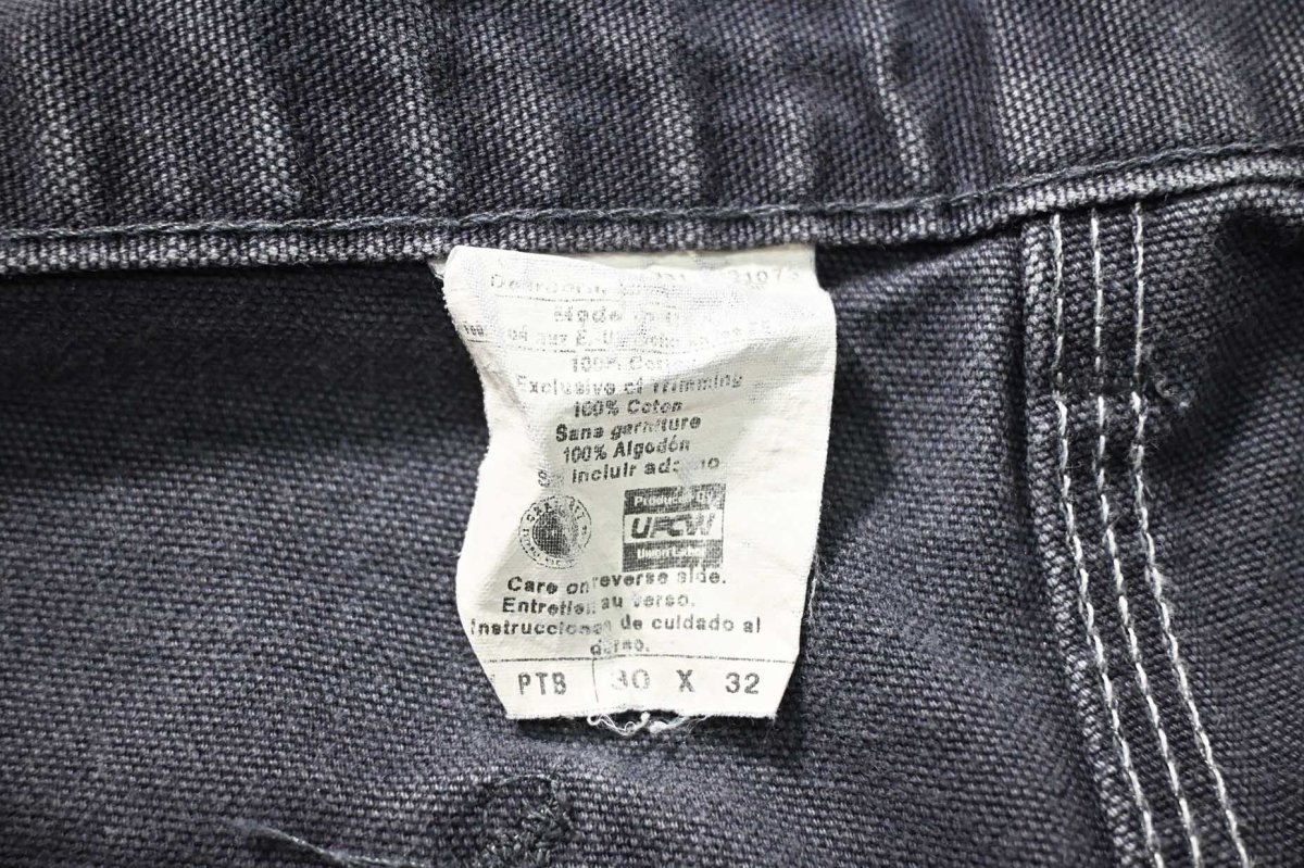 画像6: 00s Used Carhartt Duck Carpenter Pants Petrol Blue made in USA カーハート (6)
