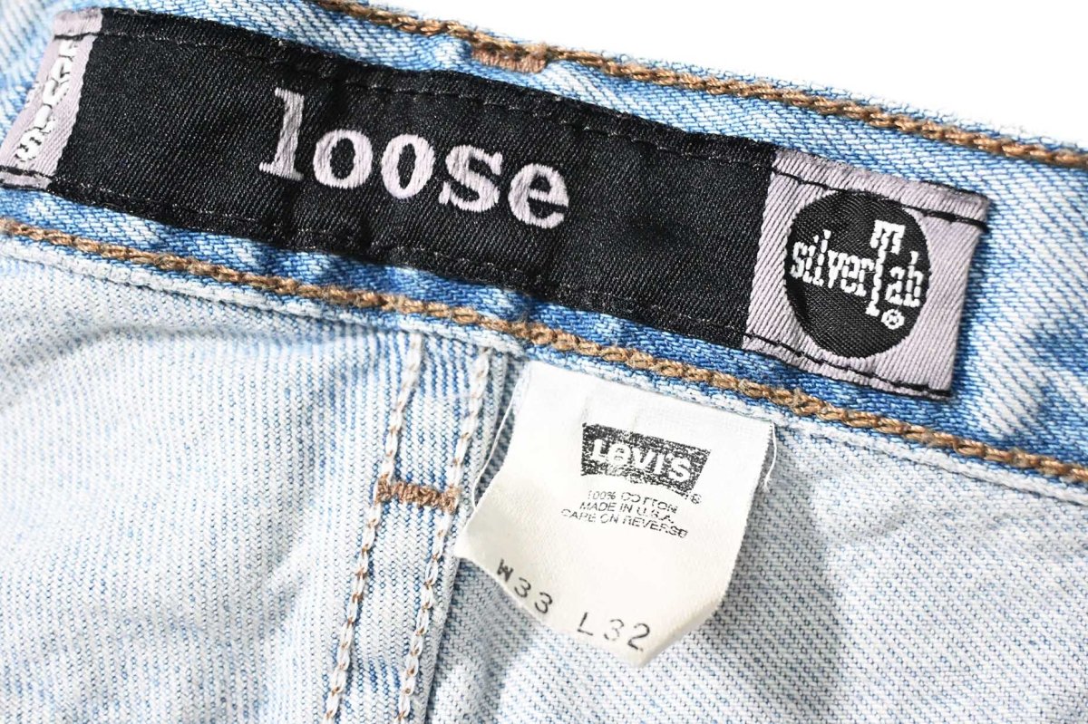 画像6: 98' Used Levi's Silver Tab Loose Denim Pants made in USA リーバイス (6)