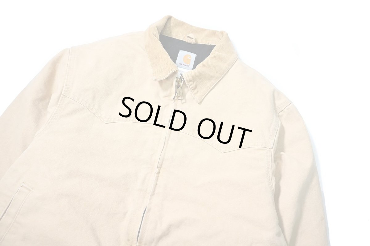 画像3: 03' Used Carhartt Quilted Flannel Lined Santa Fe Jacket Wheat (3)