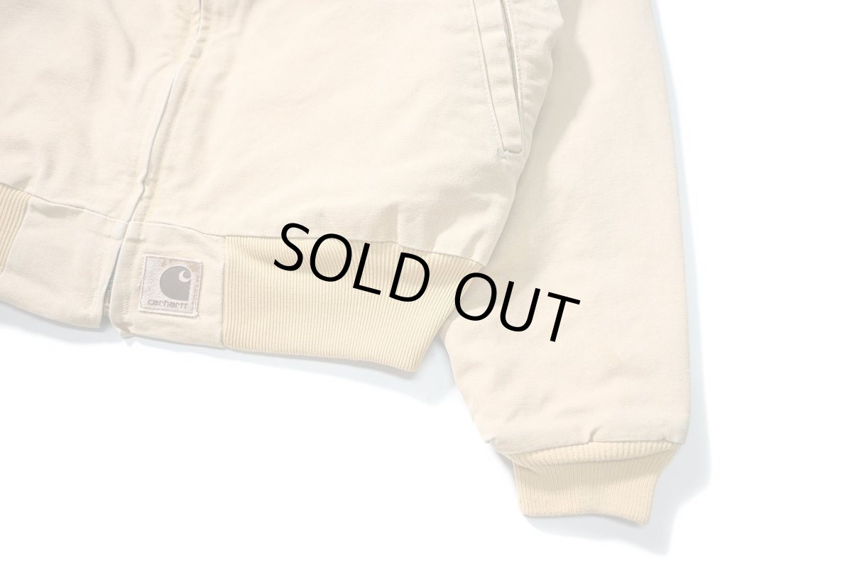 画像4: 03' Used Carhartt Quilted Flannel Lined Santa Fe Jacket Wheat (4)