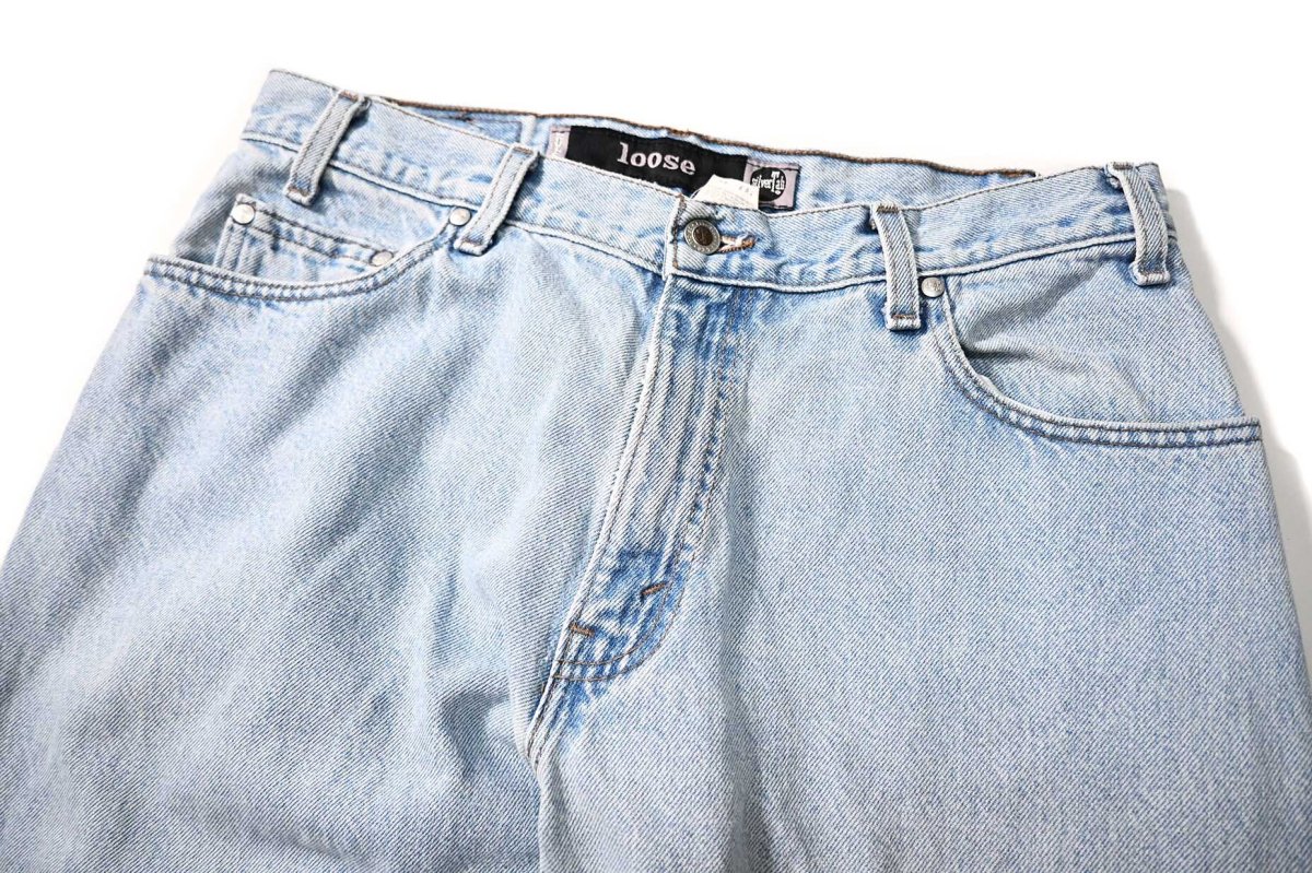 画像2: 98' Used Levi's Silver Tab Loose Denim Pants made in USA リーバイス (2)