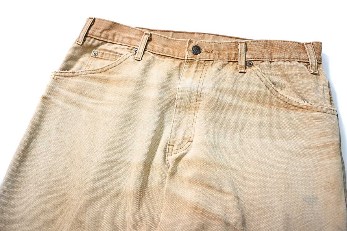 画像2: Used Dickies Duck Carpenter Pants Brown (2)