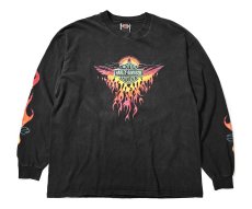 画像1: 90s Used Harley-Davidson L/S Print Tee (1)