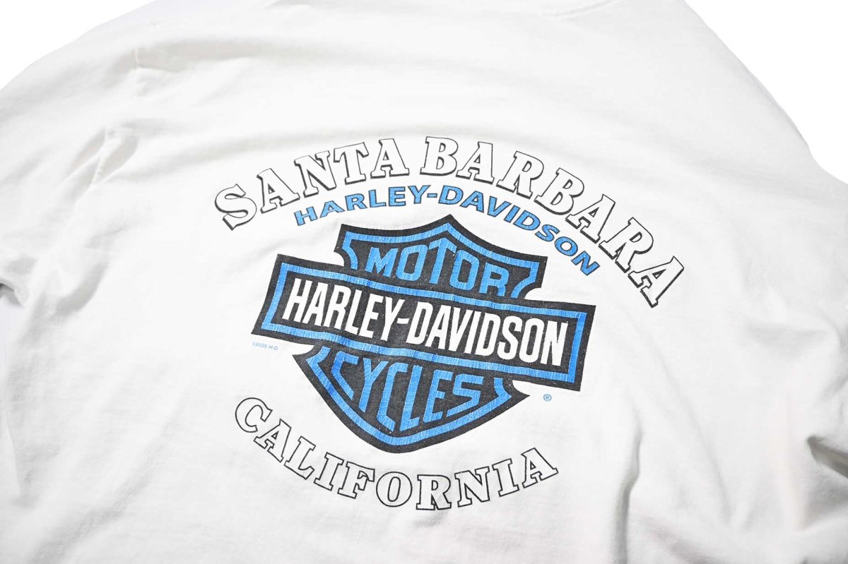 画像7: 00s Used Harley-Davidson L/S Print Pocket Tee made in USA (7)