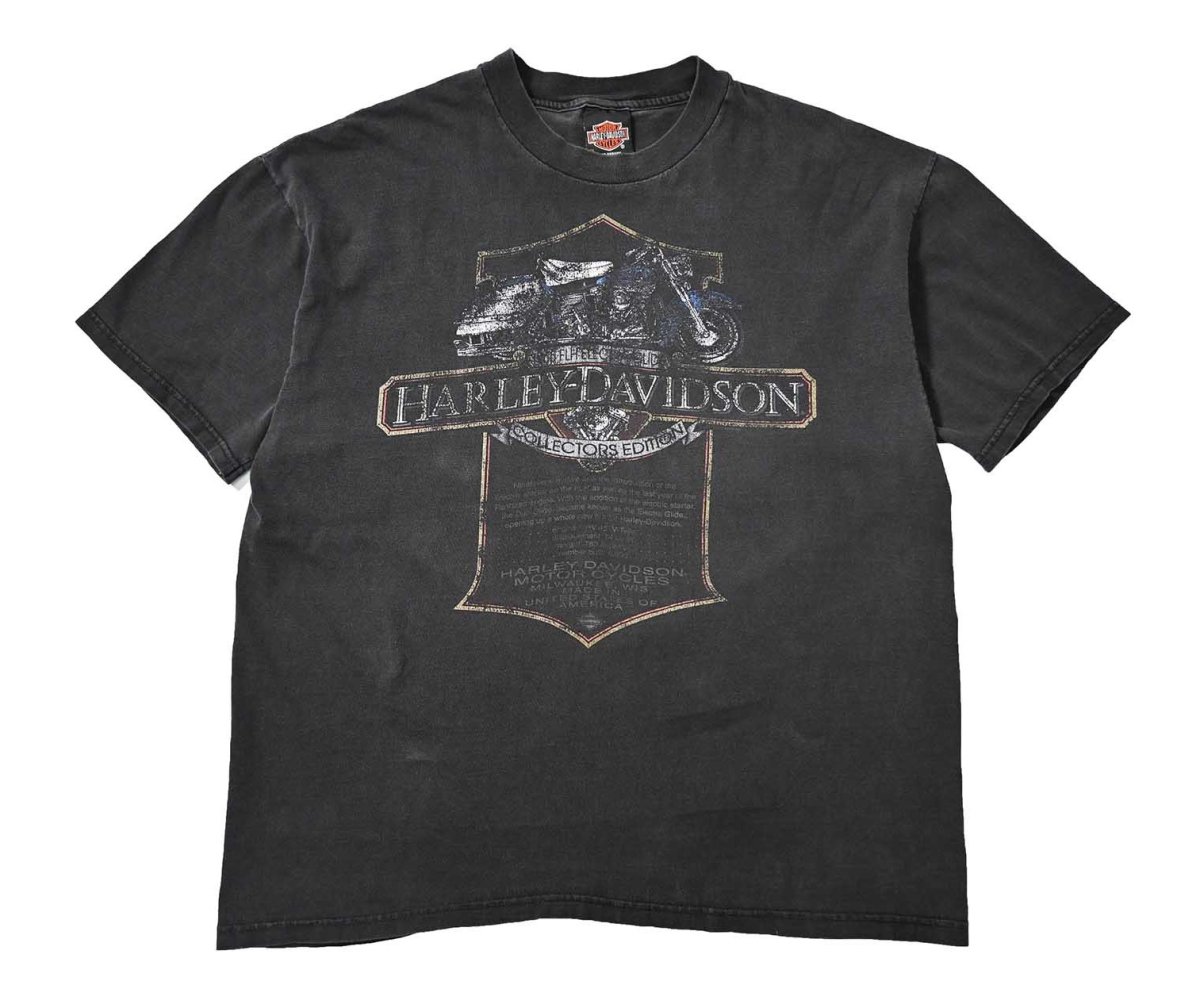画像1: 90s Used Harley-Davidson Print Tee made in USA (1)