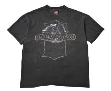画像1: 90s Used Harley-Davidson Print Tee made in USA (1)