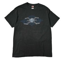 画像1: 00s Used Harley-Davidson Print Tee made in USA (1)