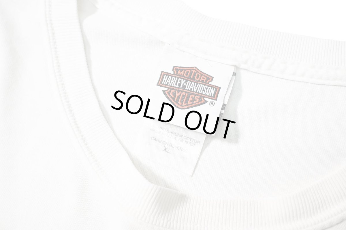 画像6: 00s Used Harley-Davidson L/S Print Pocket Tee made in USA (6)