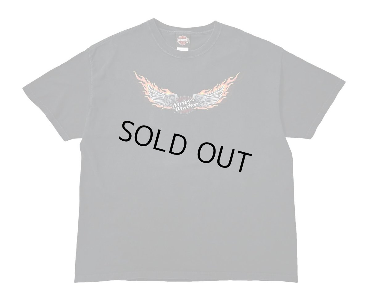 画像1: 00s Used Harley-Davidson Print Tee made in USA (1)