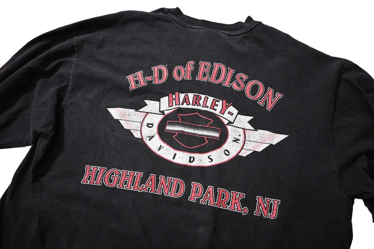 画像8: 90s Used Harley-Davidson L/S Print Tee (8)