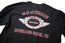 画像8: 90s Used Harley-Davidson L/S Print Tee (8)