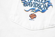 画像4: 00s Used Harley-Davidson L/S Print Pocket Tee made in USA (4)