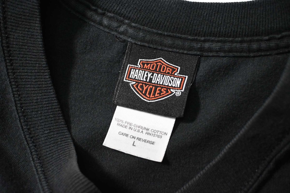 画像4: 00s Used Harley-Davidson Print Tee made in USA (4)