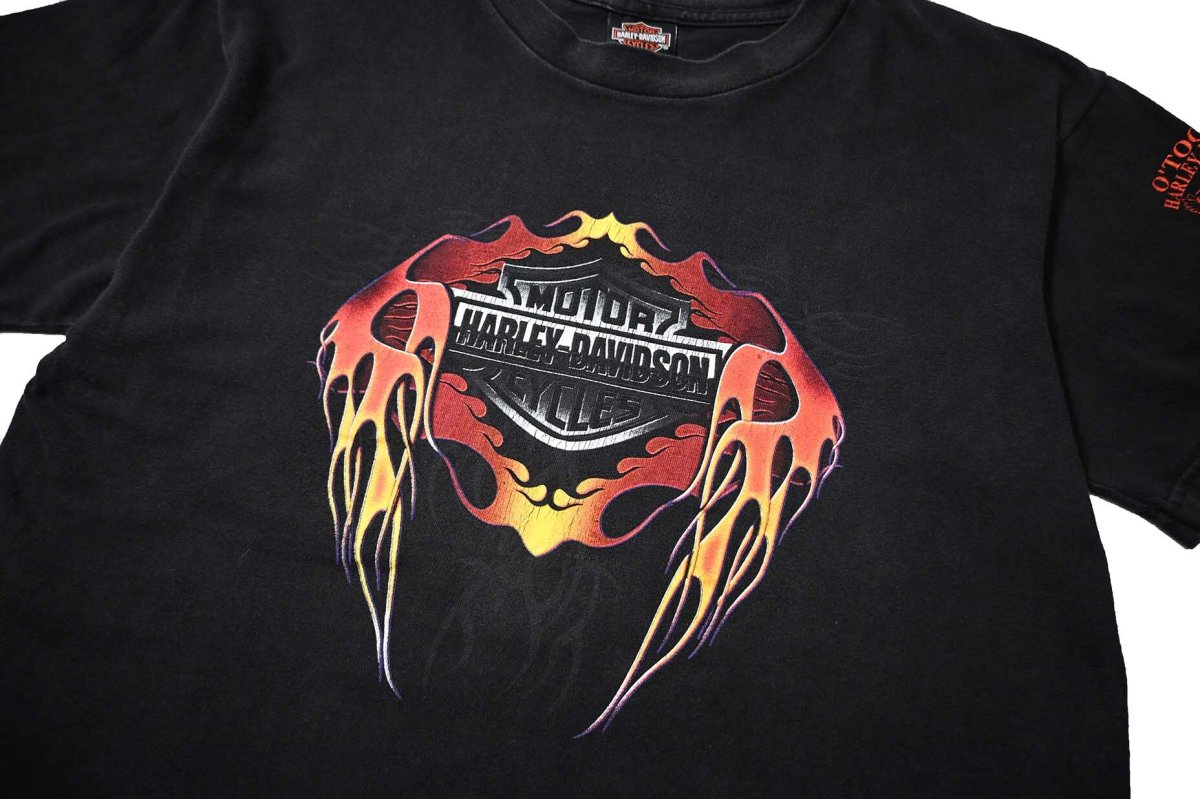画像2: 00s Used Harley-Davidson Print Tee made in USA (2)