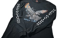 画像4: 90s Used Harley-Davidson L/S Print Tee made in USA (4)