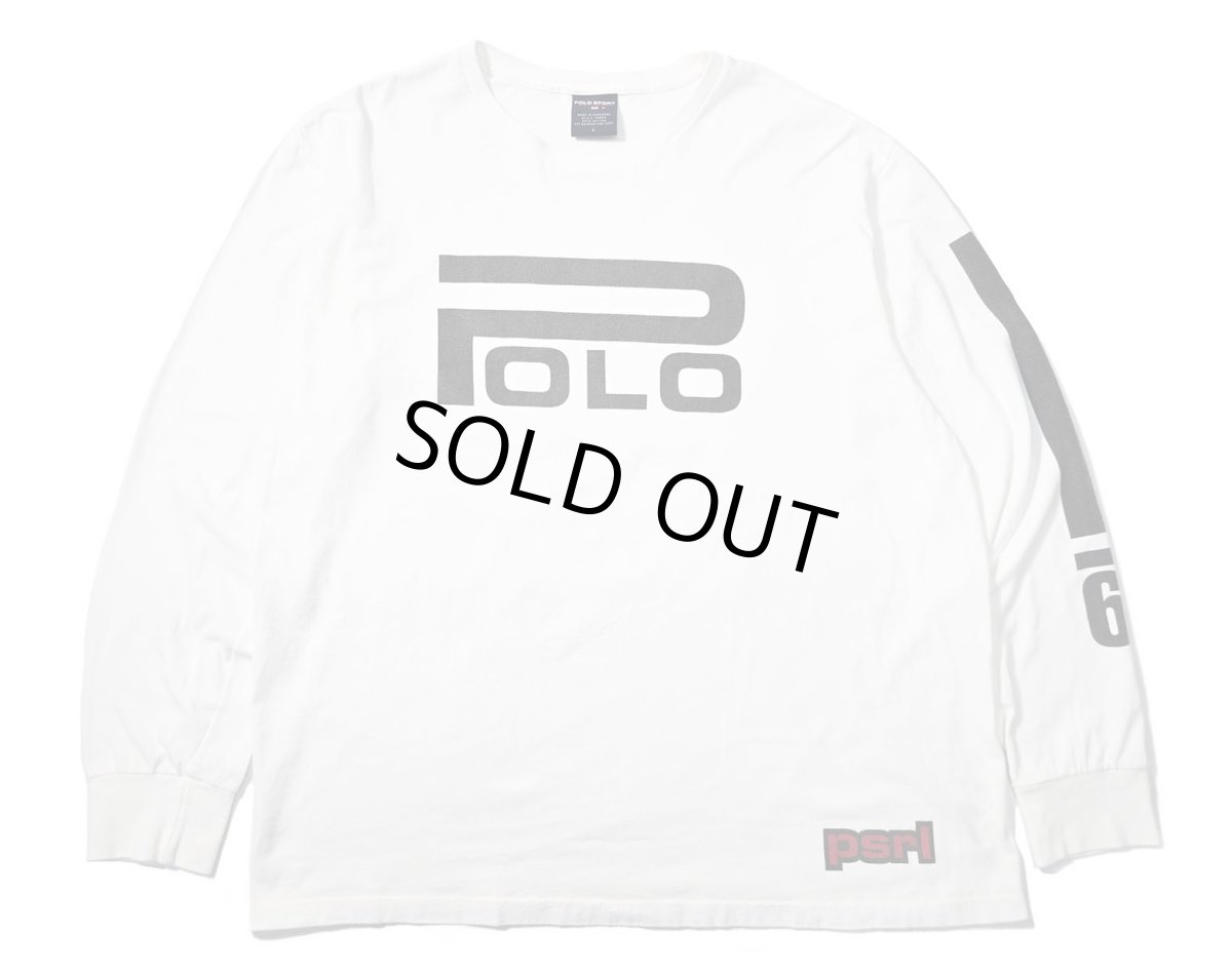 画像1: 90s Used Polo Sport Ralph Lauren L/S Print Tee (1)