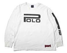 画像1: 90s Used Polo Sport Ralph Lauren L/S Print Tee (1)