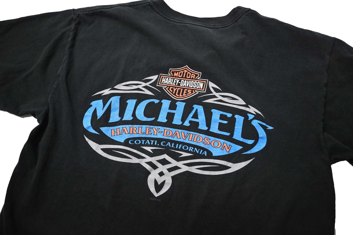 画像5: 00s Used Harley-Davidson Print Tee made in USA (5)