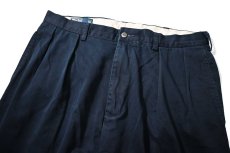 画像2: 90-00s Used Polo Ralph Lauren Andrew Trouser Navy ラルフローレン (2)
