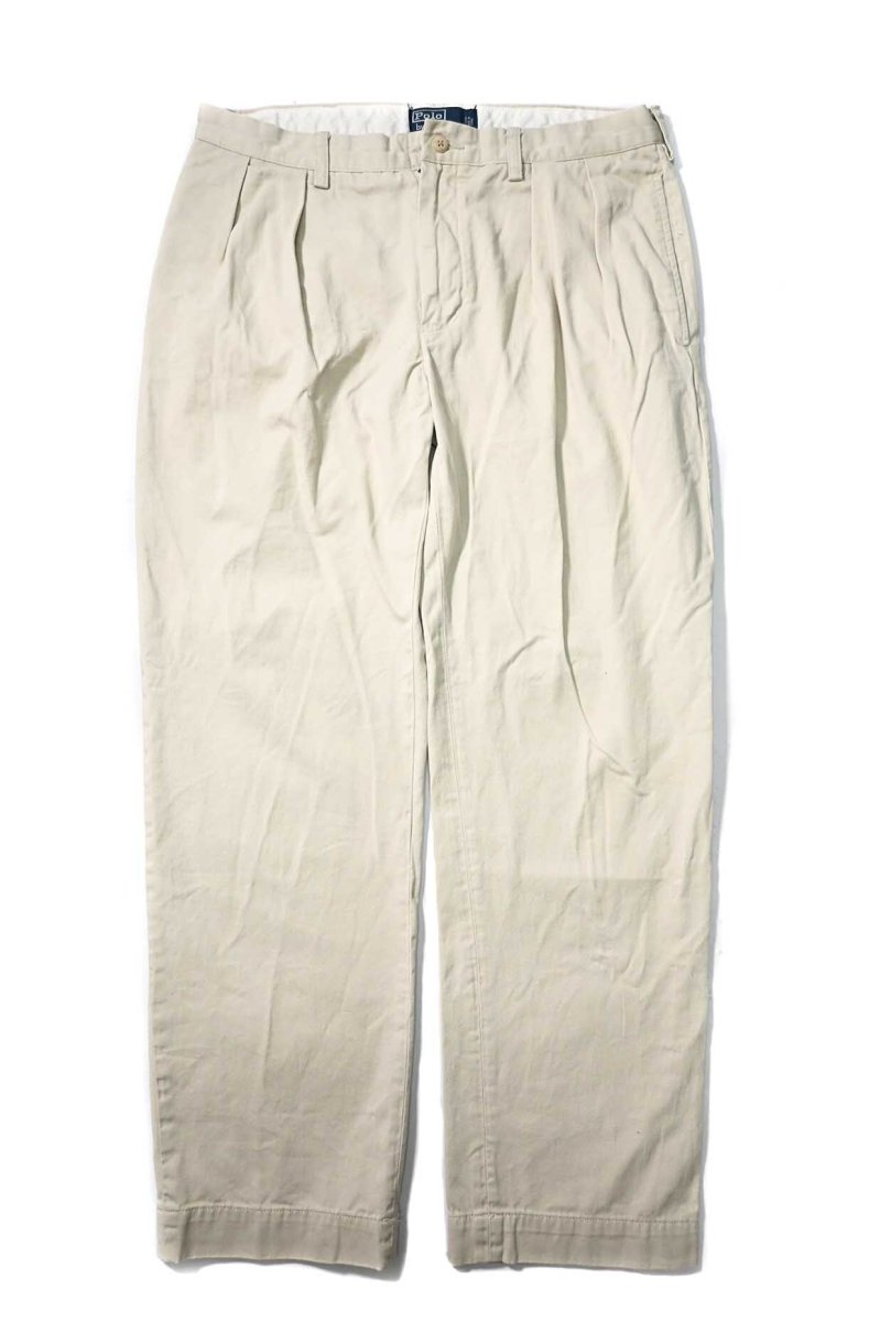 画像1: 90-00s Used Polo Ralph Lauren Ethan Trouser Khaki ラルフローレン (1)