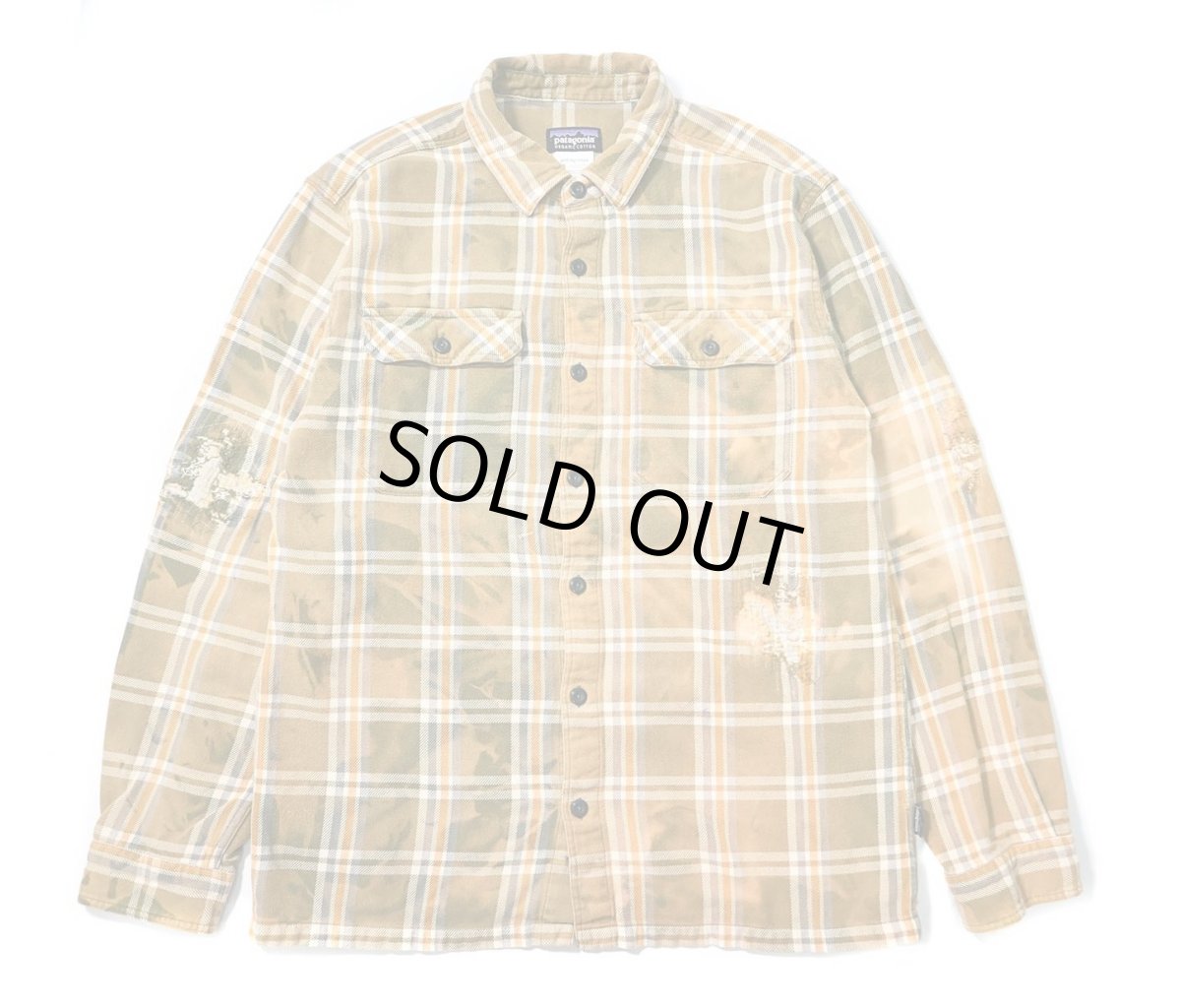画像1: 11' Used patagonia Customized Fjord Flannel Shirt (1)