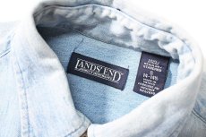 画像4: 90s Used Lands' End Denim B/D Shirt (4)