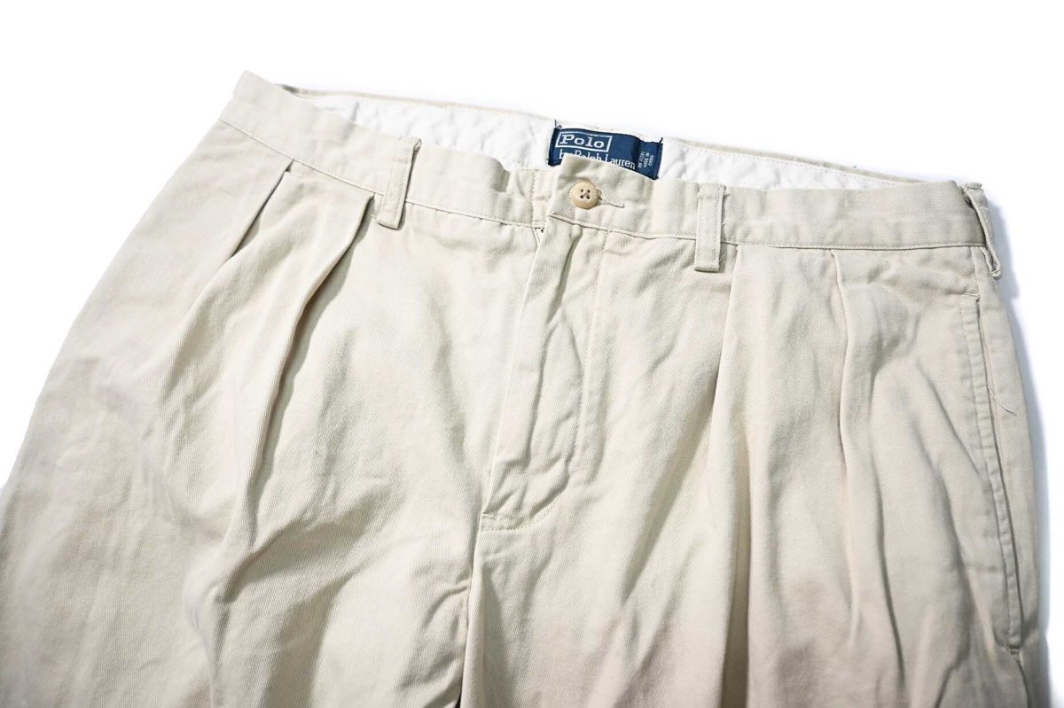 画像2: 90-00s Used Polo Ralph Lauren Ethan Trouser Khaki ラルフローレン (2)