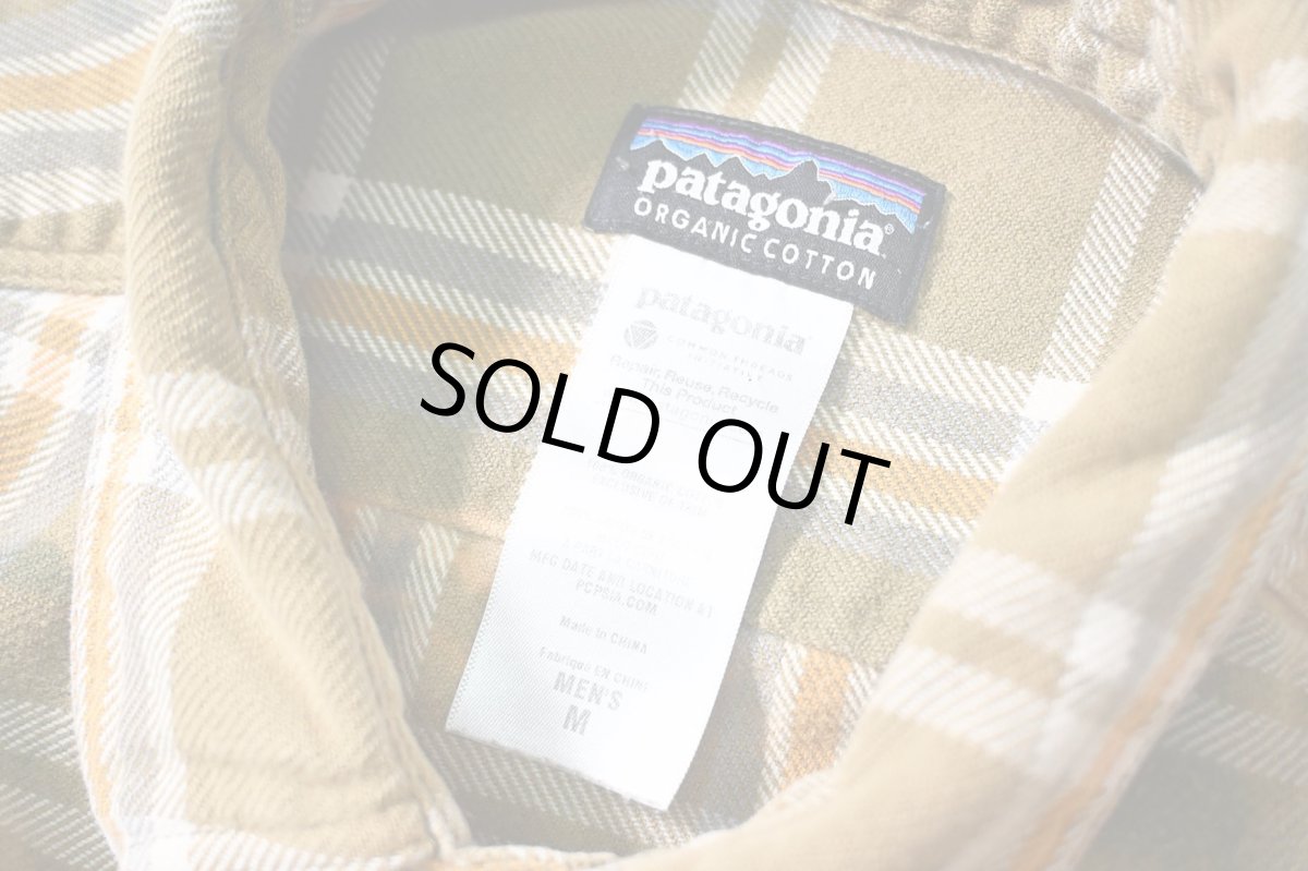 画像6: 11' Used patagonia Customized Fjord Flannel Shirt (6)