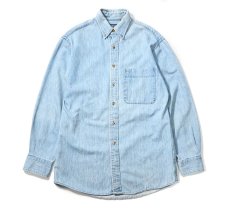 画像1: 90s Used Lands' End Denim B/D Shirt (1)