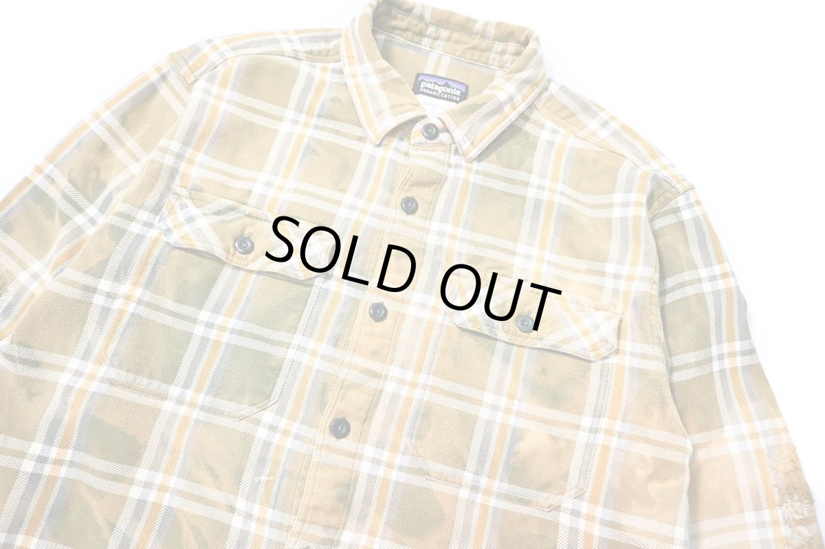 画像2: 11' Used patagonia Customized Fjord Flannel Shirt (2)