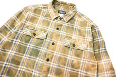 画像2: 11' Used patagonia Customized Fjord Flannel Shirt (2)