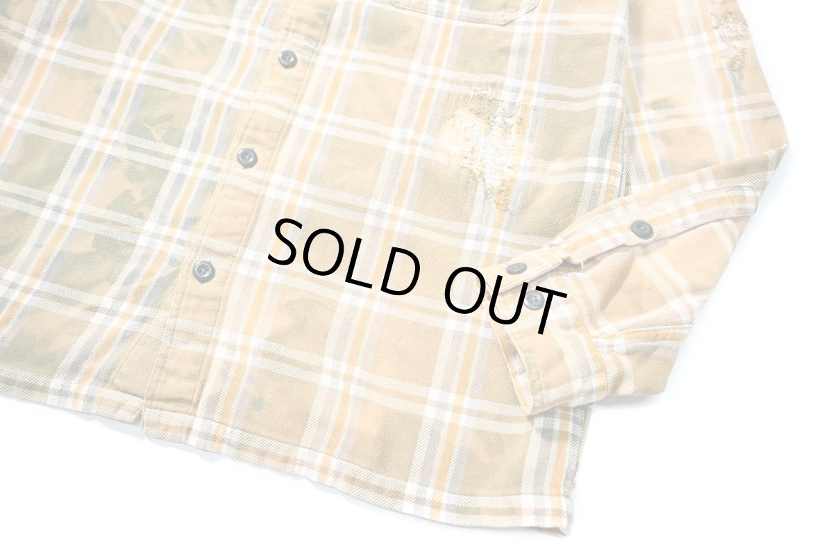画像3: 11' Used patagonia Customized Fjord Flannel Shirt (3)