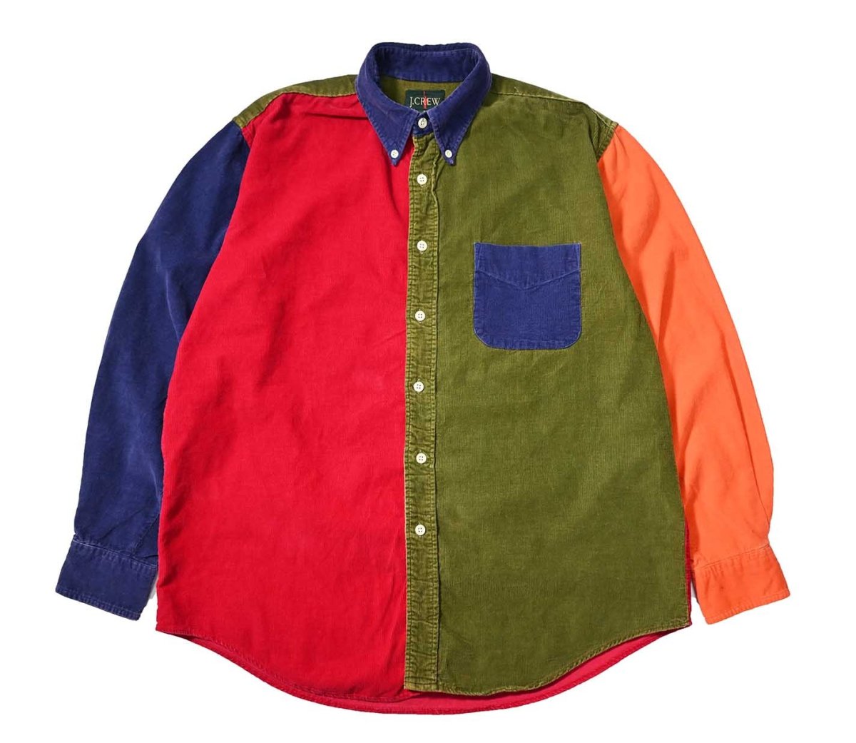 画像1: 90s Used J.Crew Corduroy B/D Shirt made in USA (1)