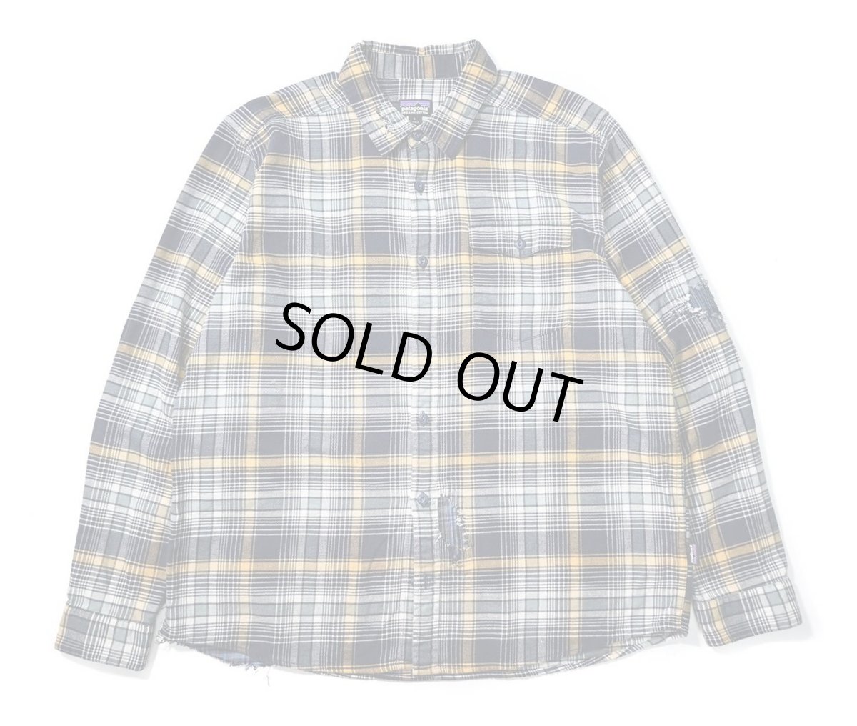 画像1: 18' Used patagonia Customized Lightweight Fjord Flannel Shirt (1)
