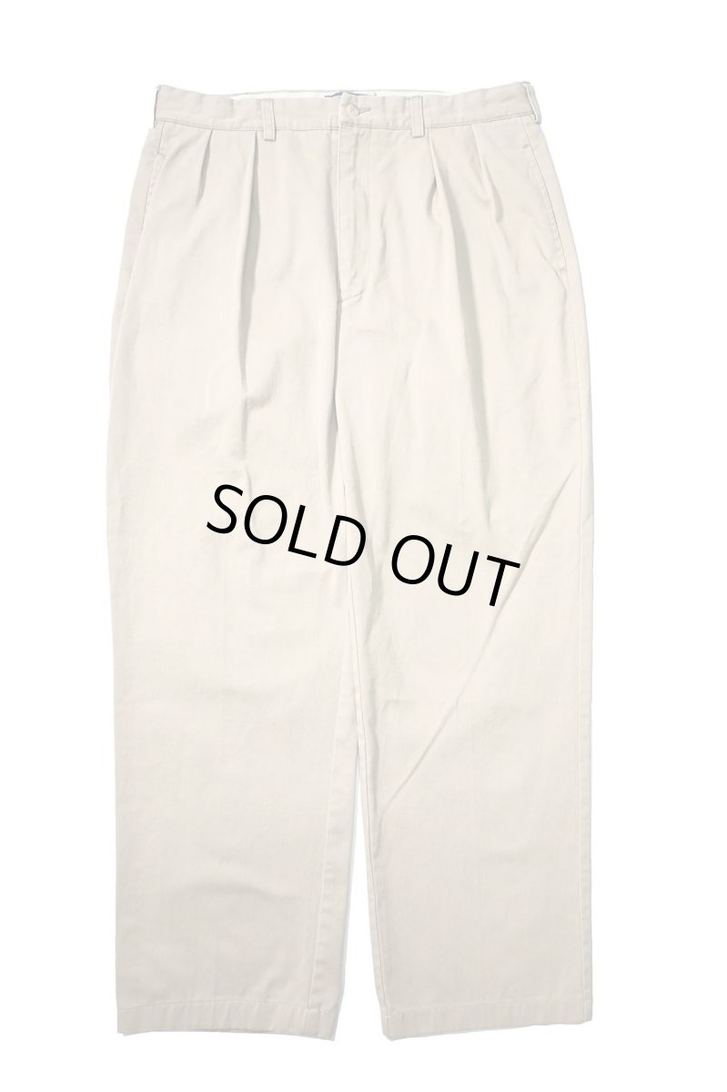 画像1: 90-00s Used Polo Ralph Lauren Pleated Chino Trouser Khaki ラルフローレン (1)