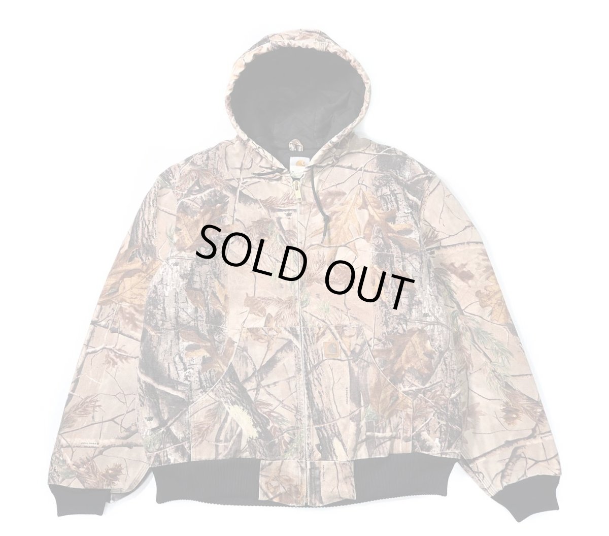 画像1: 10' Used Carhartt Quilted Flannel Lined Active Jacket Realtree (1)